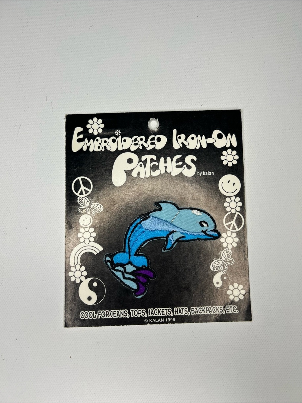 Vintage 1996 Kalan Dolphin Embroidered Patch New In Package Retro 90s Y2K